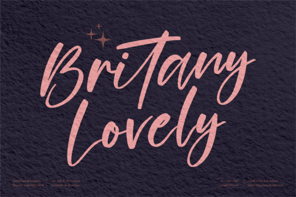 Britany Lovely: A Script Font That Elevates Brand Identity