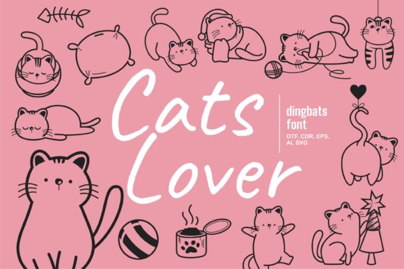 Cats Lover Font: A Playful Addition to Creative Branding Projects