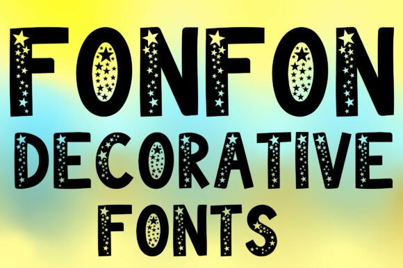 Fonfon Font: A Decorative Typeface for Sparkling Craft Projects
