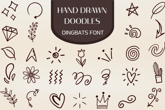 Hand Drawn Doodles Font: A Creative Typeface for Small Business Branding