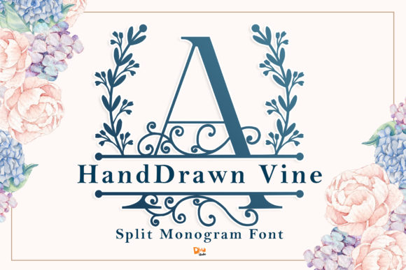 Handdrawn Vine Font for Editorial Design