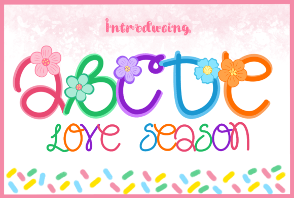 Love Season: A Decorative Typeface for Editorial Elegance