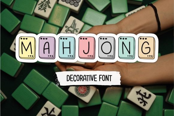 Mahjong: A Decorative Typeface for Editorial Elegance