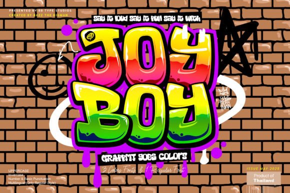 Make Your Campaign Pop with the Joy Boy Color Typeface