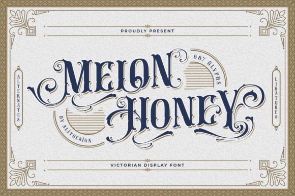 Melon Honey: A Beautiful Blackletter Typeface for Craft Creators