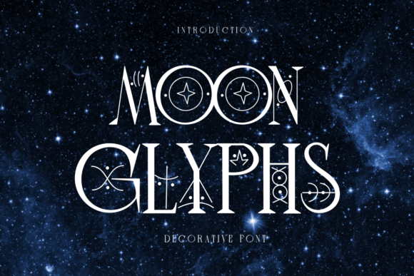 Moon Glyphs: A Mystical Typeface for Editorial Magic
