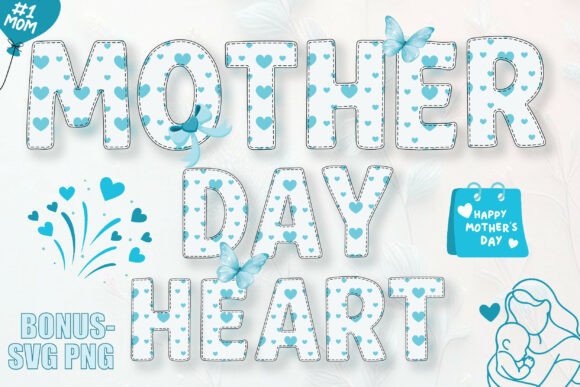 Mother Day Heart Typeface: A Sweet Addition to Campaign Design