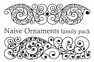 Naive Ornaments Family: A Creative Typeface for Editorial Design