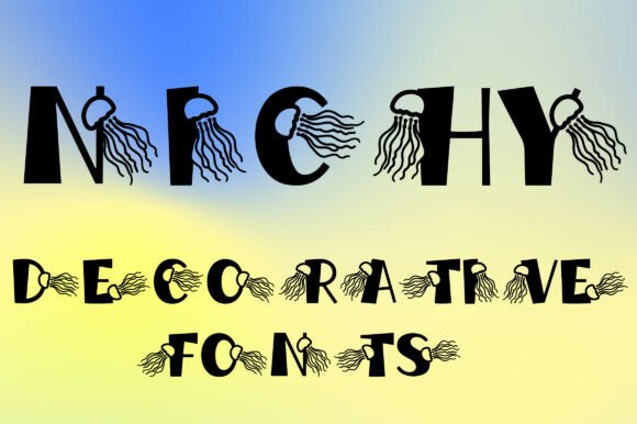 Nichy: A Decorative Font for Ocean-Inspired Editorial Design