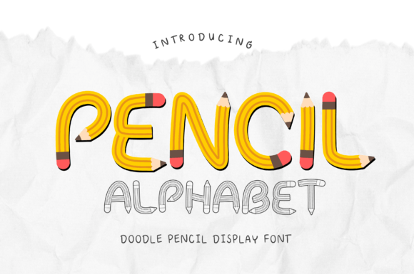 Pencil Alphabet: A Playful Font That Elevates Brand Identity