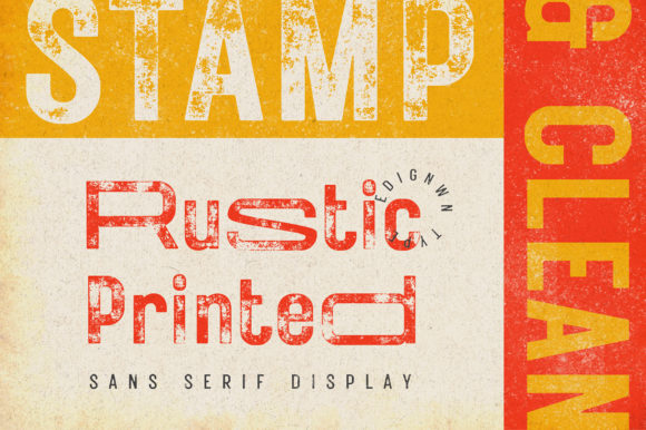 Rustic Printed: A Versatile Typeface for Strong Campaign Visuals