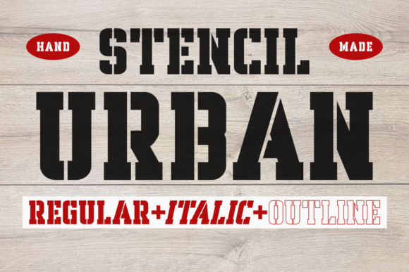 Stencil Urban: A Slab Serif Font for Editorial Design with Edge