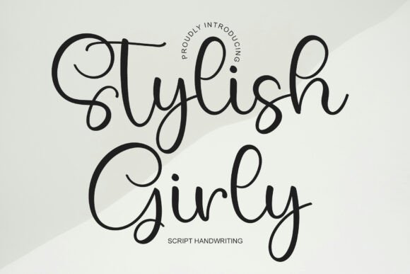Stylish Girly Font: A Charming Script for Craft Creators
