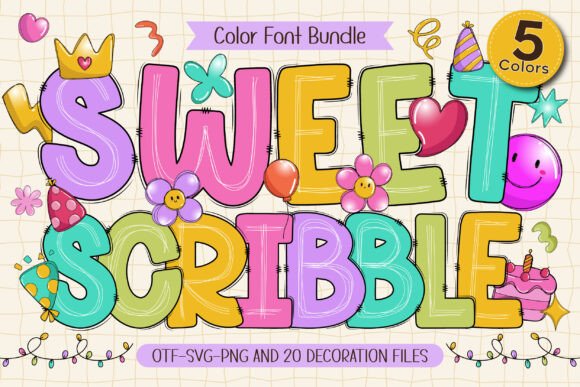 Sweet Scribble: A Playful Font with Purpose