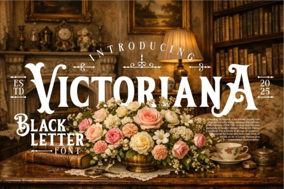 Victoriana Font: A Bold Statement for Your Brand’s Grandeur