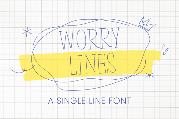 Worry Line Font: A Minimal Serif Typeface for Digital Branding