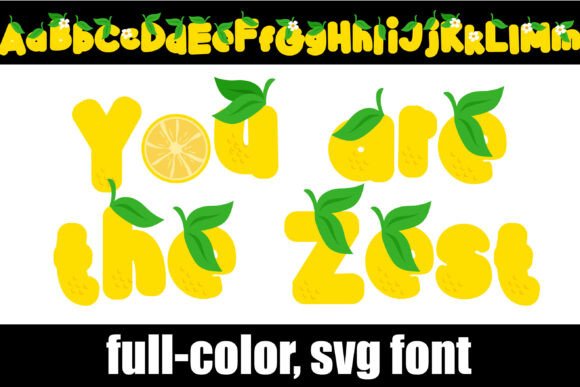 You Are the Zest: A Cheerful Color Font for Editorial Design